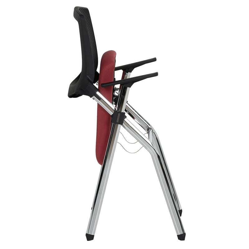 Сгъваем посетителски офис стол Carmen 1704 червен